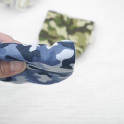 ふわもこハンカチ｜カモフラージュ迷彩-Camouflage Pattern-｜S・10×20cm｜ガーゼハンカチ 6枚目の画像