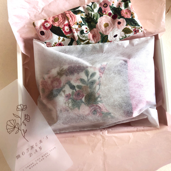 特集掲載⭐︎足元ゆるめる【コットン】ふわふわルームシューズ okaeri！/ Bouquet 濃紺 13枚目の画像