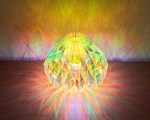 ライト・ランタン OTEBO CRAFTS Origami lampshade Onion レインボウ （LEDランタン用） スタンド