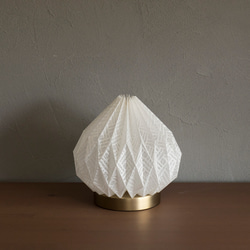 Origami table lamp Onion 土佐落水和紙 3枚目の画像