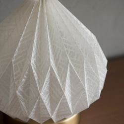 Origami table lamp Onion 土佐落水和紙 5枚目の画像