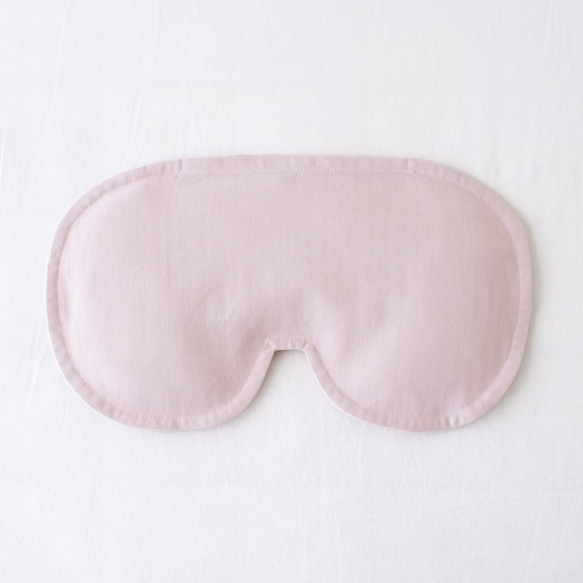 【3日以内発送】ほっこり目元用小豆カイロ カバー付き(カバー:ダブルガーゼ グレイッシュピンク) アイピロー 温活 16枚目の画像