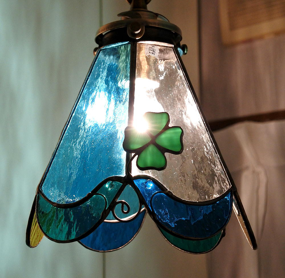 小鳥のステンドグラス ランプ照明 シーリングライト・ペンダントライト