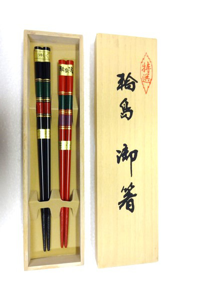 輪島塗　夫婦　箸　亀甲柄 未使用品☆ 輪島塗 夫婦箸 亀甲文様 - メルカリ