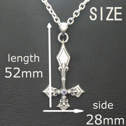 逆十字ネックレス シルバー925 【刻印無料】 聖ペテロ ペテロ