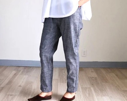 【美品✨️】motone ベーシックパンツ(ポリエステル) ネイビー Mサイズ COMME CA ISM｜MADE IN JAPAN カネマサ莫大小(株)* COMME CA ISM