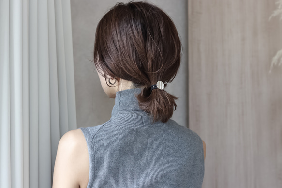 wave coin hair ring｜gold｜アレルギー対応 12枚目の画像