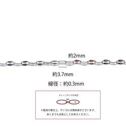 [訂購商品] [批發價30M] esco09 約3.7*2mm 設計不鏽鋼鏈條 第6張的照片