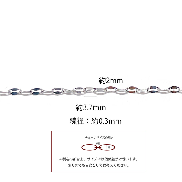 [訂購商品] [批發價30M] esco09 約3.7*2mm 設計不鏽鋼鏈條 第6張的照片