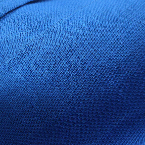 春夏秋好搭 亞麻披肩領大衣長99cm（寶藍色）CO01。 第10張的照片