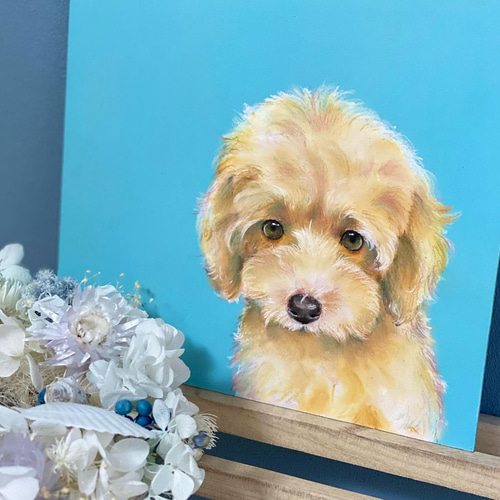 うちの子似顔絵】チョークアートで大切なペット、好きな動物の