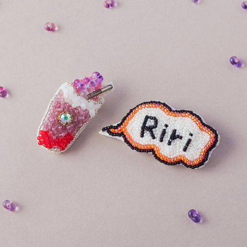 水琴様のオーダー品です　ビーズ刺繍ブローチ4点　ハンドメイド it-6477e8c402331-1200.jpg
