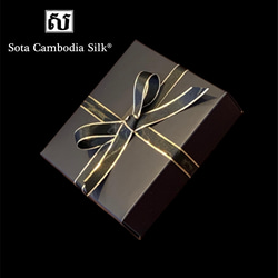 【数年待ち】スカーフ　シルクスカーフ　クリスマスプレゼント　カンボジアシルク　シルク　ソウタカンボジアシルク 6枚目の画像