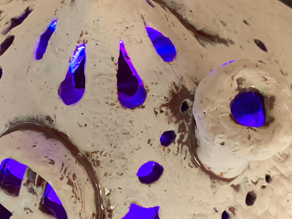 キャンドルハウス・3色ライト付き　陶器　アロマ 15枚目の画像
