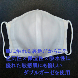 シマエナガ　大人　取り外し　ワイヤー　ポケット　鳥　しまえなが　柄　立体　布　ガーゼ　綿　洗える　小鳥　可愛い　 6枚目の画像