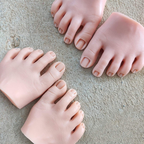 ネイル用　マネキン　ネイルチップ　撮影　小物 こちらオーダー品です♡ キツネちゃんネイル何度かお作りさせて