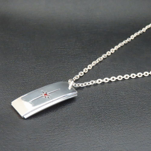 シルバー プレート型 ネックレス Gi刻印 ◇世界に一つ◇シルバータグプレートネックレス オーダーメイド