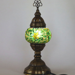 Turkish Mosaic lamp[Desk type]SMALL-Green *Free shipping 第2張的照片