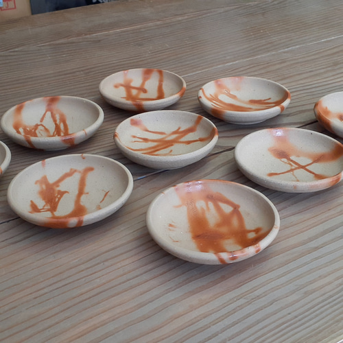 備前焼 緋襷豆皿 薬味皿・豆皿 高志窯製陶所 通販 11537570｜Creema