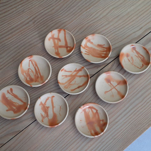 備前焼 緋襷豆皿 薬味皿・豆皿 高志窯製陶所 通販 11537570｜Creema