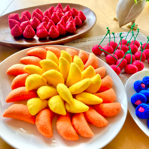 作ってあそぼう‼︎おままごと☆パティシエ気分なフェルトの2段ホール