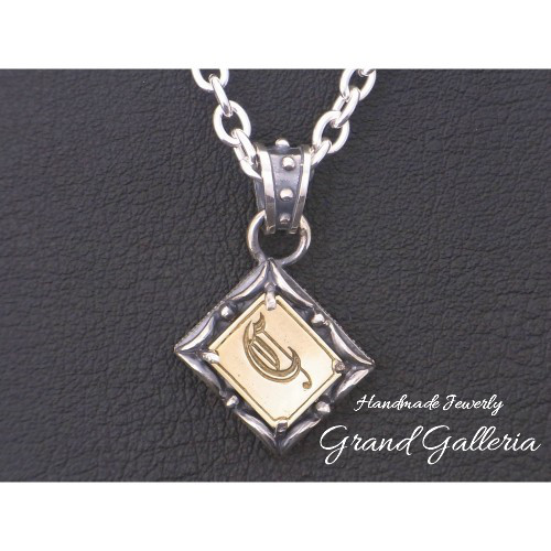 アルファベットネックレスC シルバー925 【刻印無料】 アルファベット イニシャル ネーム 名前 C ネックレス 箱