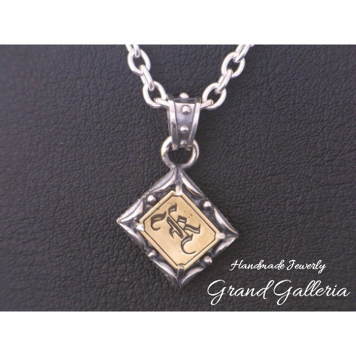 アルファベットネックレスK シルバー925 【刻印無料】 アルファベット イニシャル ネーム 名前 K ネックレス 箱