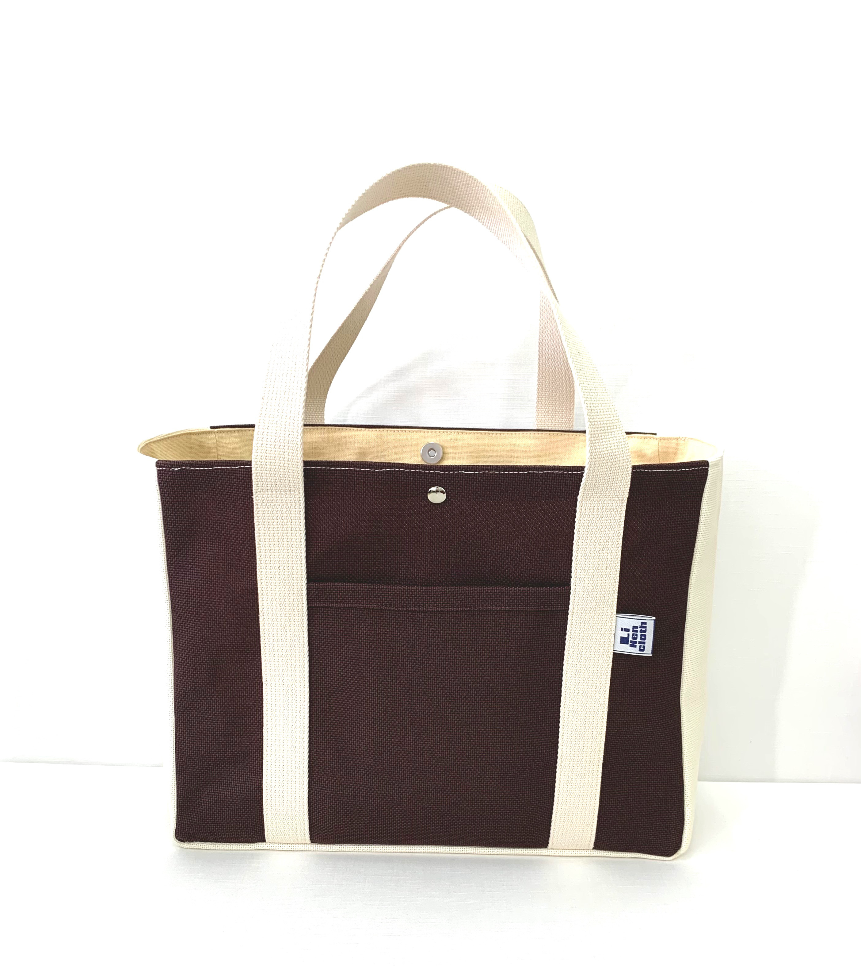 キャンバス　バッグ　(チョコブラウン)