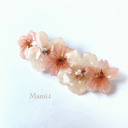 《Mami.t》  桜のバレッタ 2枚目の画像