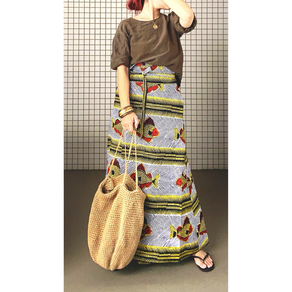 【タグ付き新品】TIGREBROCANTE アフリカンバティックスカート タグ付き新品】TIGREBROCANTE アフリカンバティックスカート TIGRE