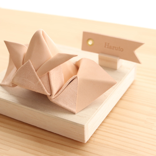 初節句】classy kabuto & koinobori（木箱入り）レザー ヌメ革 レザー