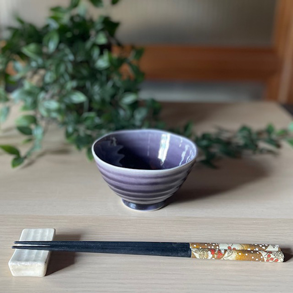 茶碗　うす彫りろくべ茶碗【小】　おうちカフェ　カラフル　パステル 7枚目の画像