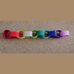 ✨再販 ️ ️ マジックテープ・輪つなぎ ️️ 20本セット  巧緻性おもちゃ 2枚目の画像