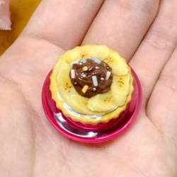 つい食べたくなるWベリータルト&チョコクリームバナナタルトマグネット  フェイクスイーツ スイーツデコ 13枚目の画像