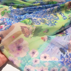 【１週間】シフォン水彩ストール～森のおはなし　泉～ 16枚目の画像