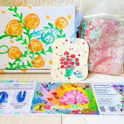 【１週間】シフォン水彩ストール～森のおはなし　泉～ 4枚目の画像