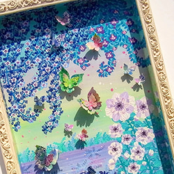 【１週間】シフォン水彩ストール～森のおはなし　泉～ 13枚目の画像