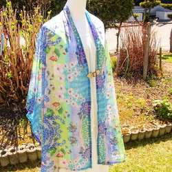 【１週間】シフォン水彩ストール～森のおはなし　泉～ 7枚目の画像