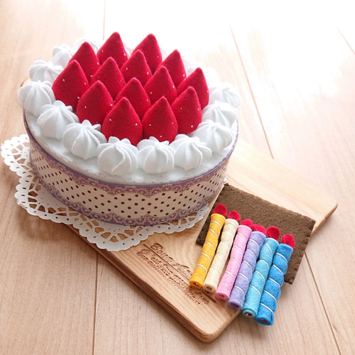 フェルトケーキ おもちゃ・人形 May 's☆ケーキ&アイスshop 通販
