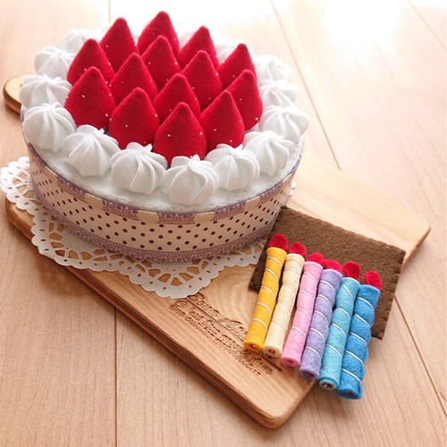 フェルトケーキ フェルトケーキ おもちゃ・人形 May 's☆ケーキ&アイスshop 通販