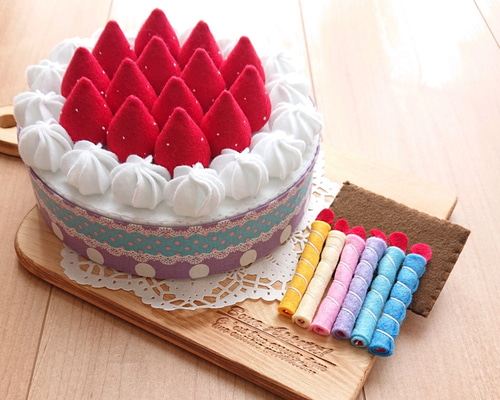 くるみ　お誕生会ケーキ(フェルト) くるみ様専用 お誕生会ケーキ(フェルト)