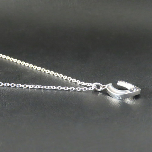 ホースシューネックレス シルバー925 【刻印無料】 馬蹄 馬蹄型 ホース