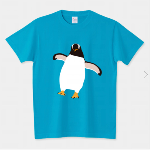 Tシャツリメイクバッグ・ペンギン ジェンツーペンギンTシャツ［男女兼用タイプ］ Tシャツ iwaimura