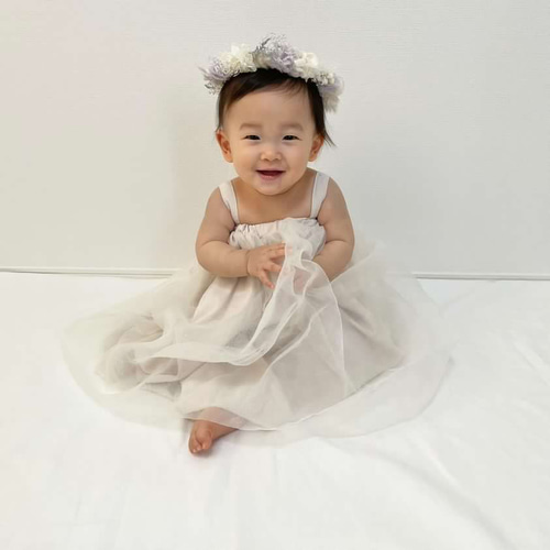 花かんむり 花冠 ハーフバースデー 誕生日 結婚式 ベビークラウン 髪