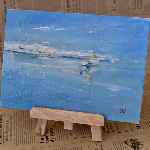 カラス 油絵 2点セット 原画 手描き オリジナル 瑞国之春】油絵原画 F3サイズ 一点物 イーゼル付 豪華プレゼント