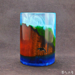 小笠原ウッドグラス　木のショットグラス（ボニンスタイル　木とレジン） 7枚目の画像