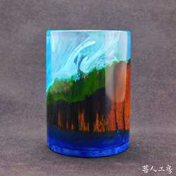 小笠原ウッドグラス　木のショットグラス（ボニンスタイル　木とレジン） 5枚目の画像