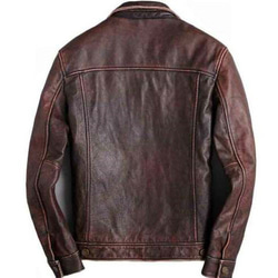 牛革アンティークスタイルジャケット Cow Leather Antique Style Jacket 2枚目の画像