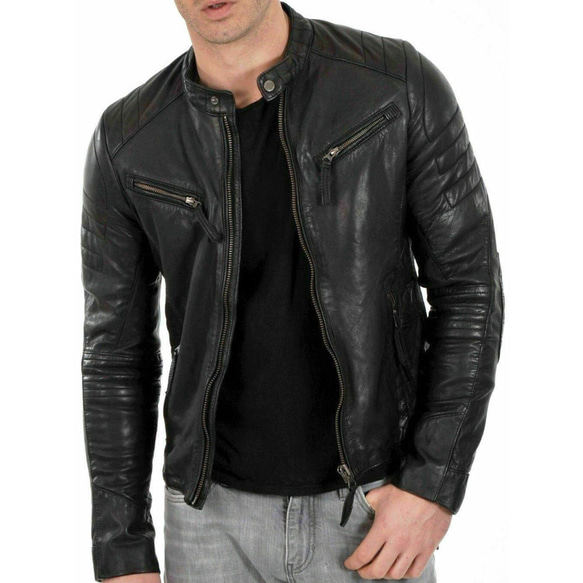 羊革柔らかいライダージャケット Sheep Leather Soft Riders Jacket 2枚目の画像