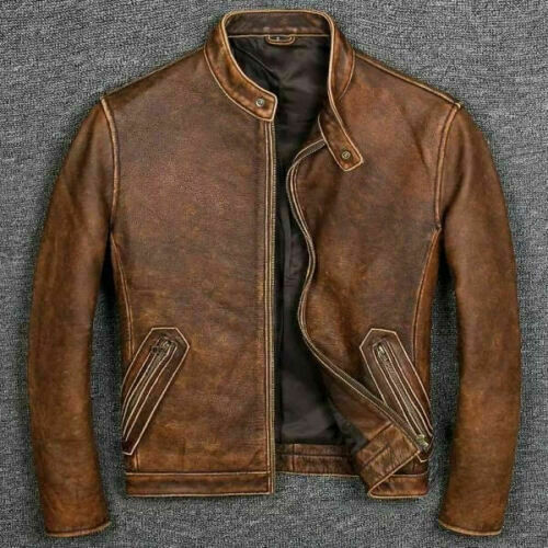 牛皮革ライダージャケット Cow Crust Leather Rider Jacket
